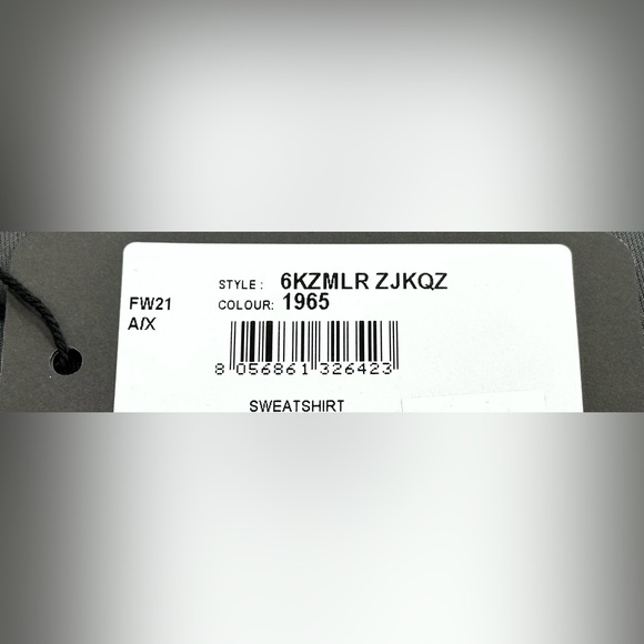 Armani Exchange OVERSIZED LOGO CREW NECK SWEATSHIRT style tags - Picture 11 of 11